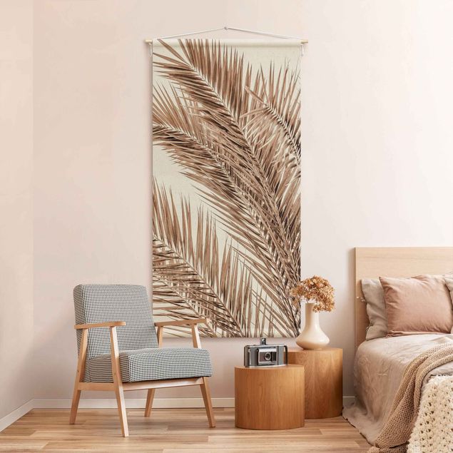 tapestry nature Bronze Coloured Palm Fronds