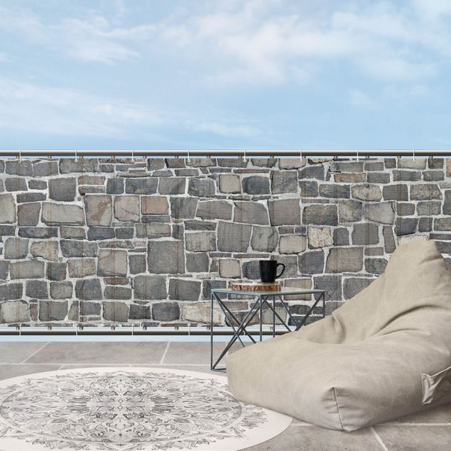 balcony rail privacy screen Quarry Stone Wallpaper Natural Stone Wall
