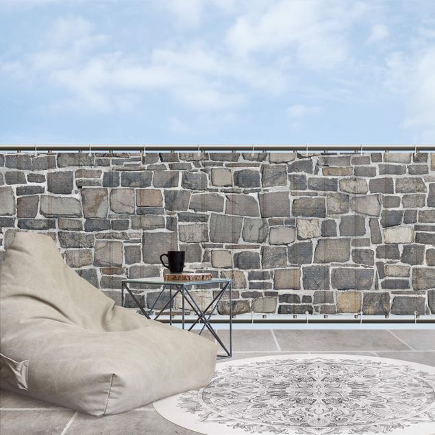 balcony protector Quarry Stone Wallpaper Natural Stone Wall