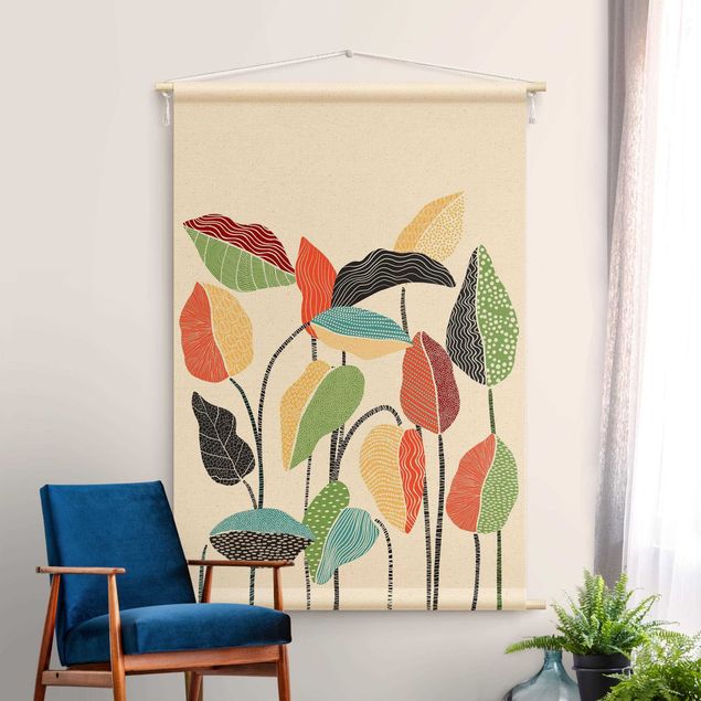 extra large tapestry Colourful Leaves