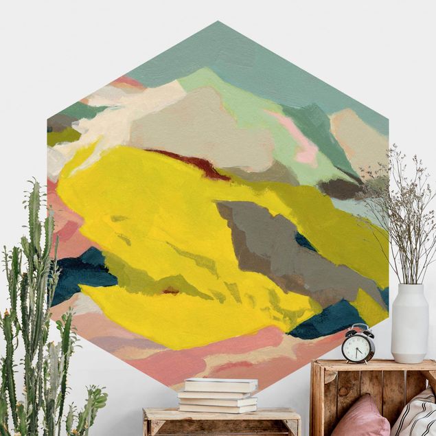 Hexagonal wallpapers Coloured Sugar Coast