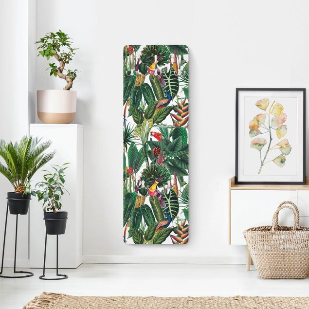 Coat rack modern - Colourful Tropical Rainforest Pattern