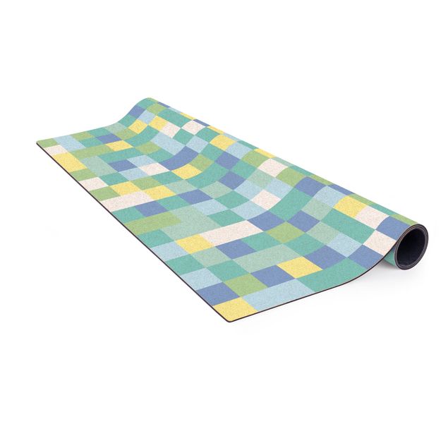 Cork mat - Colourful Mosaic Playground - Square 1:1