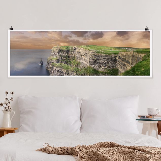 Panoramic poster nature & landscape - Cliffs Of Moher