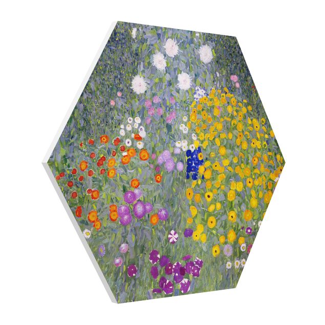 Forex hexagon - Gustav Klimt - Cottage Garden