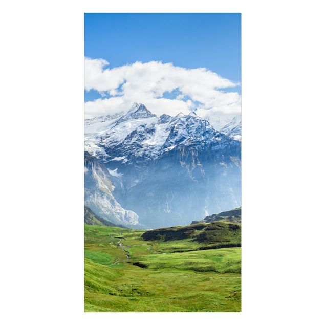 Shower wall cladding - Swiss Alpine Panorama