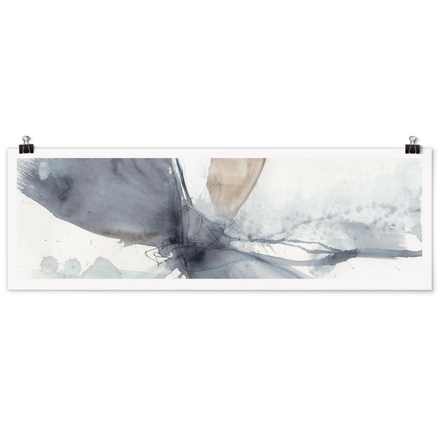 Panoramic poster abstract - Dance Of Dragonflies I