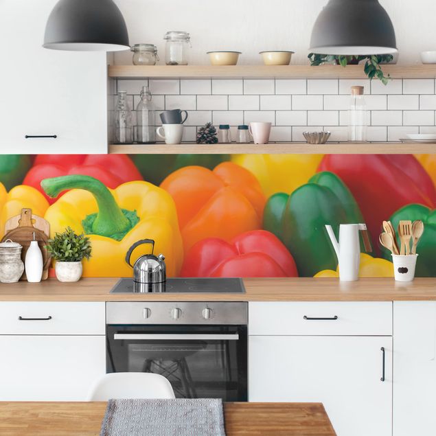 Kitchen splashbacks Colourful Pepper Mix