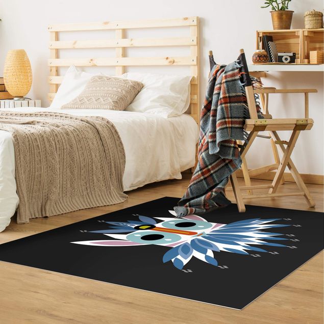 modern area rugs Collage Ethno Mask - Gnome