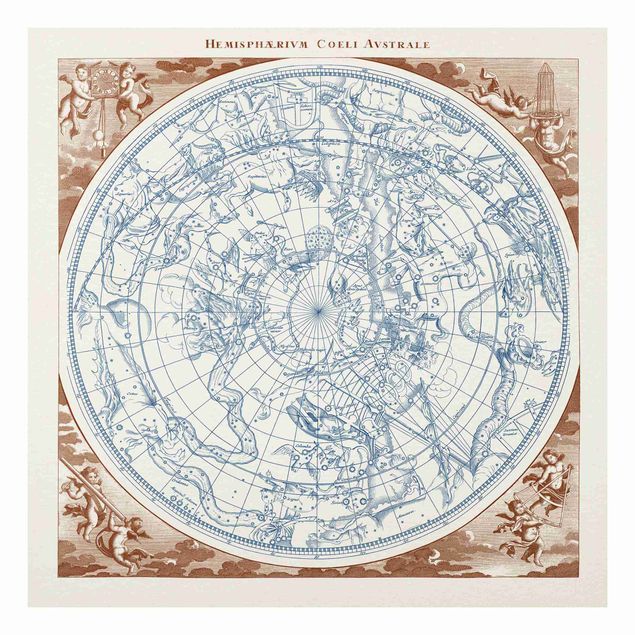 Print on forex - Vintage Star Map Southern Hemissphere