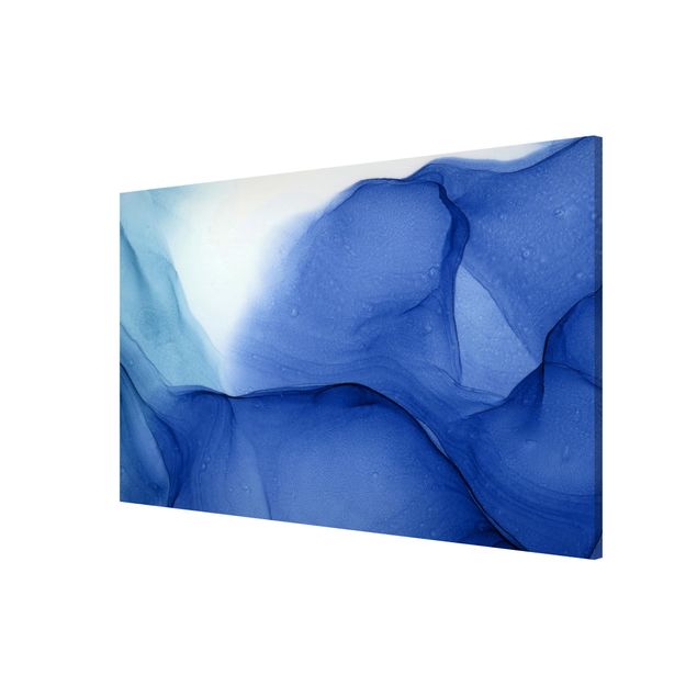 Magnetic memo board - Mottled Ink Blue
