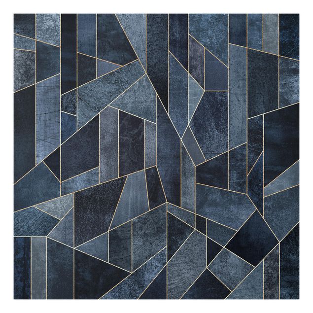 Print on forex - Blue Geometry Watercolour