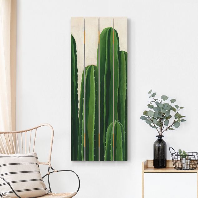 Print on wood - Favorite Plants - Cactus