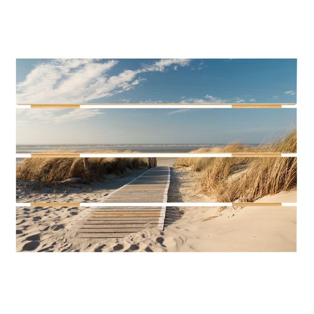 Print on wood - Baltic Sea Beach