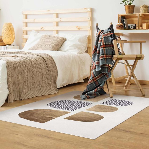 Modern rugs Geometrical Semicircle III