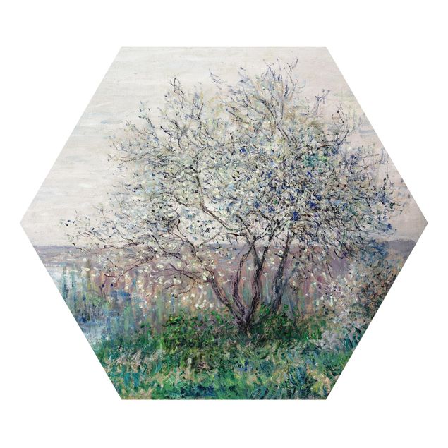 Alu-Dibond hexagon - Claude Monet - Spring in Vétheuil