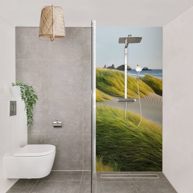 Shower panels Dunes And Grasses At The Sea