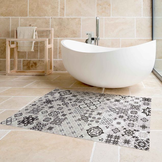 tile effect rug Ceramic Tiles Agadir Grey