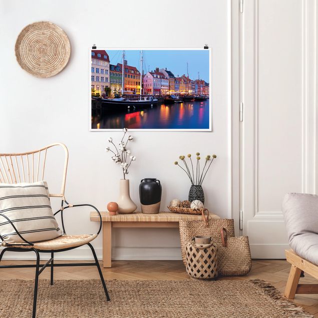 Poster - Copenhagen Harbor In The Evening