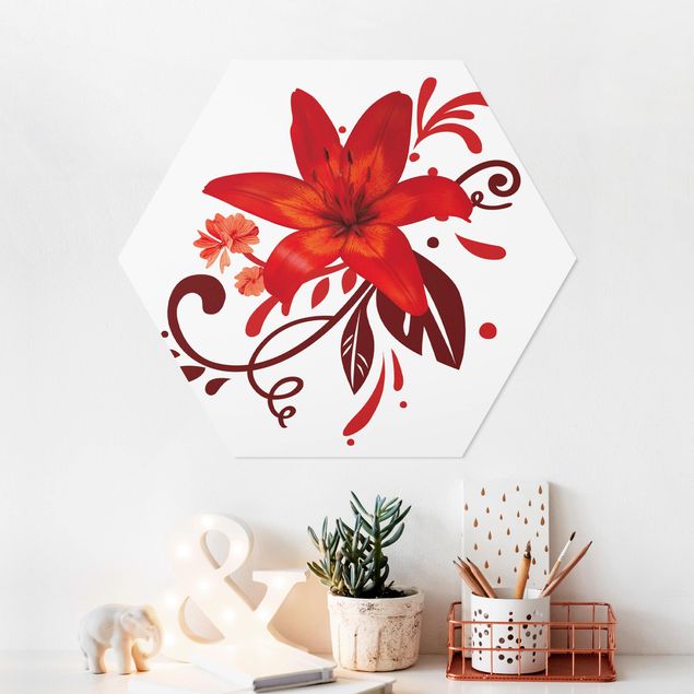 Forex hexagon - No.BP7 Lily Dream Red