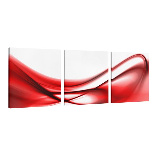 Print on canvas 3 parts - Red Touch