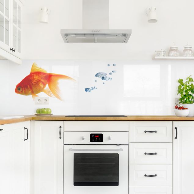 Kitchen wall cladding - Goldfish