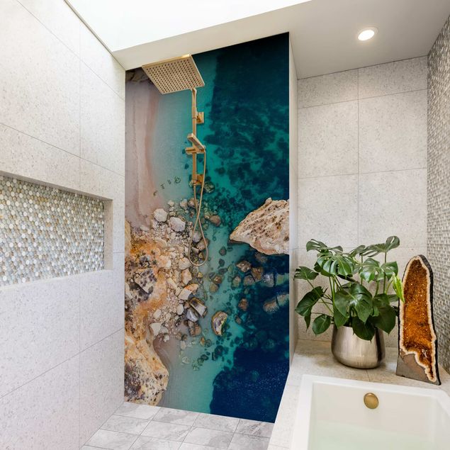 Shower wall cladding - Top View Coast Landscape