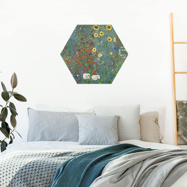 Forex hexagon - Gustav Klimt - Garden Sunflowers