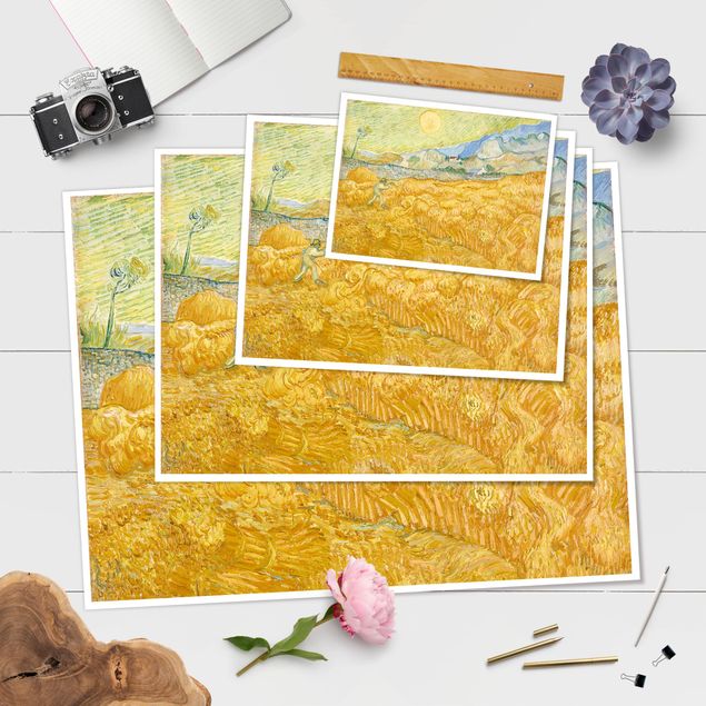 Poster - Vincent Van Gogh - The Harvest, The Grain Field