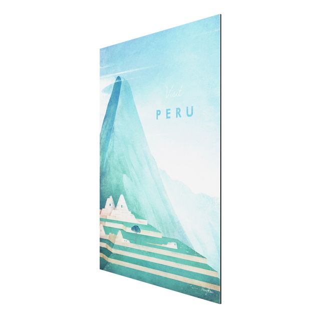 Print on aluminium - Travel Poster - Peru