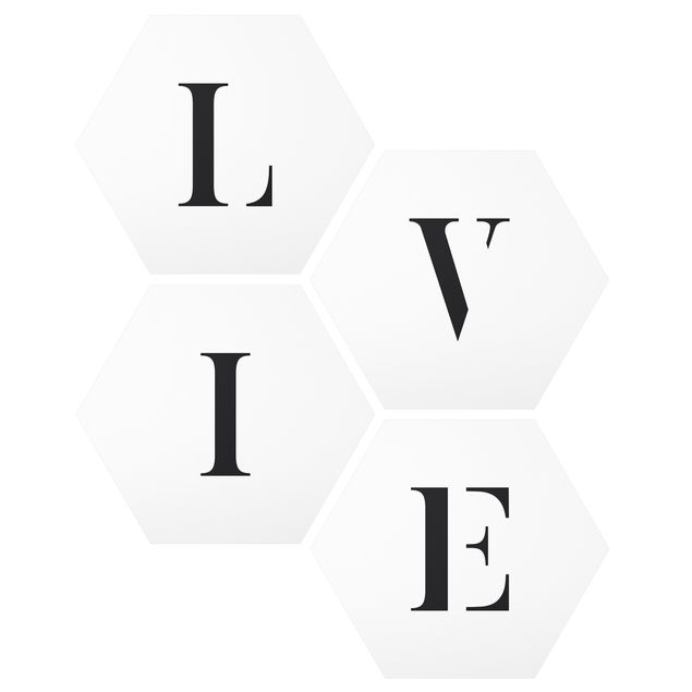 Forex hexagon - Letters LIVE Black Set II