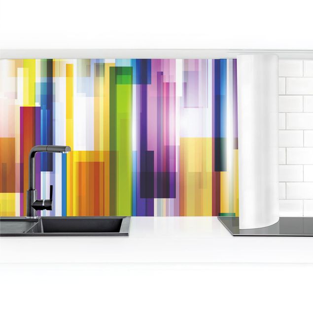 Kitchen wall cladding -Rainbow Cubes II