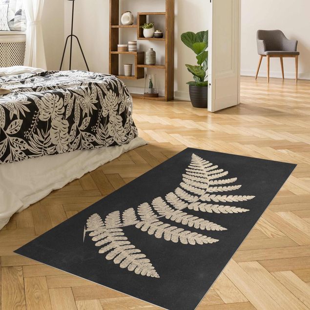 kitchen runner rugs Fern With Linen Structure IV