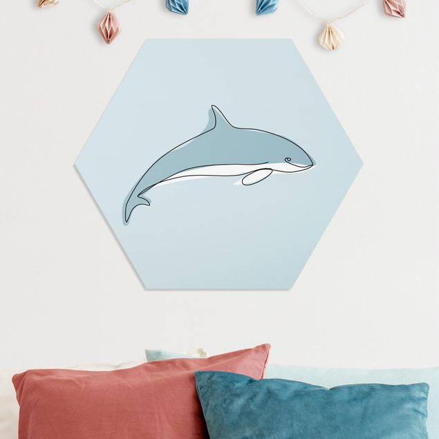 Forex hexagon - Dolphin Line Art