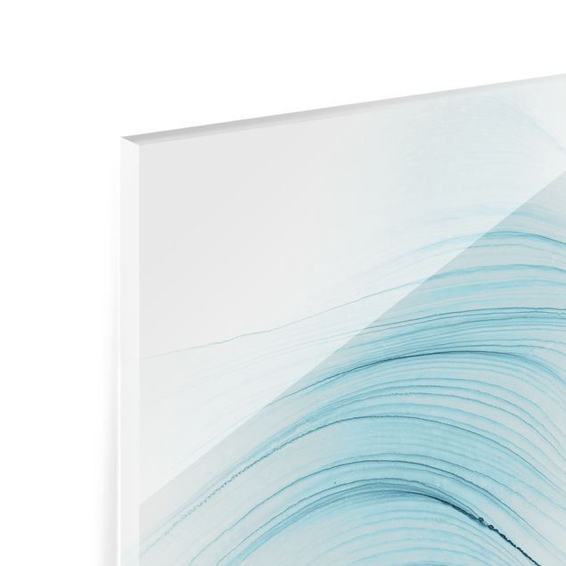 Splashback - Mottled Touch Of Blue - Landscape format 3:2