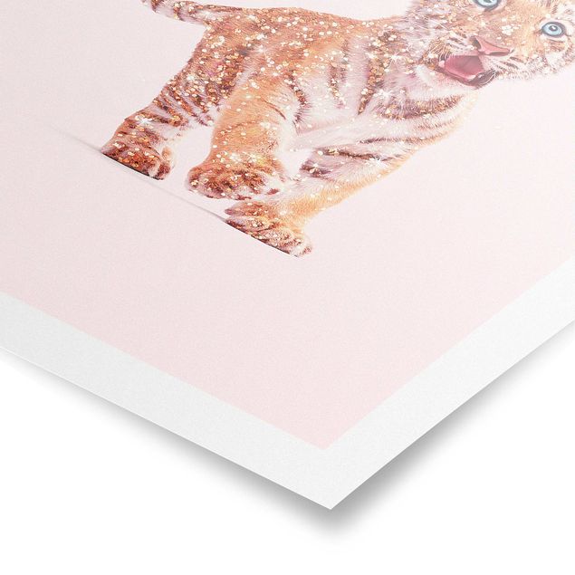 Poster - Tiger With Glitter
