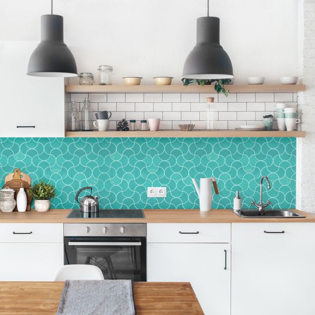 Kitchen splashbacks Ceramic Tiles - Turquoise
