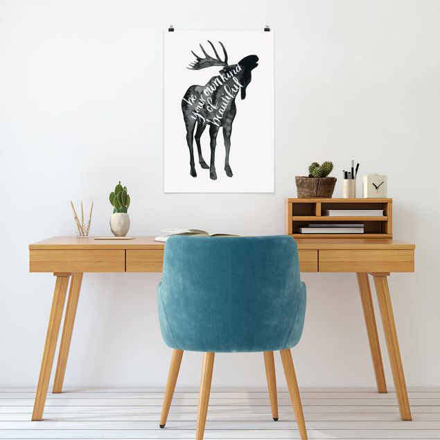 Poster quote - Animals With Wisdom - Elk