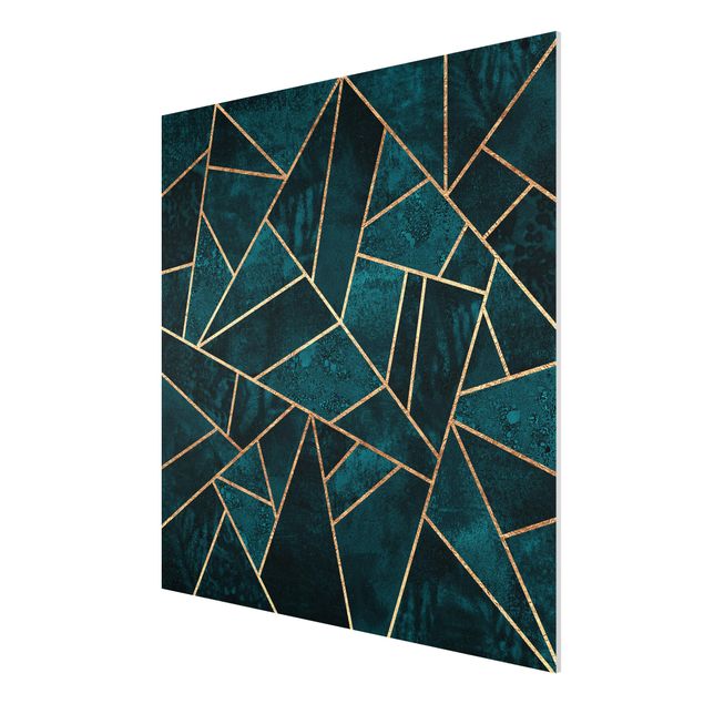 Print on forex - Dark Turquoise With Gold