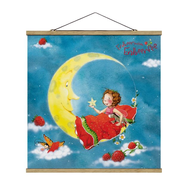 Fabric print with poster hangers - Little Strawberry Strawberry Fairy - Sweet Dreams