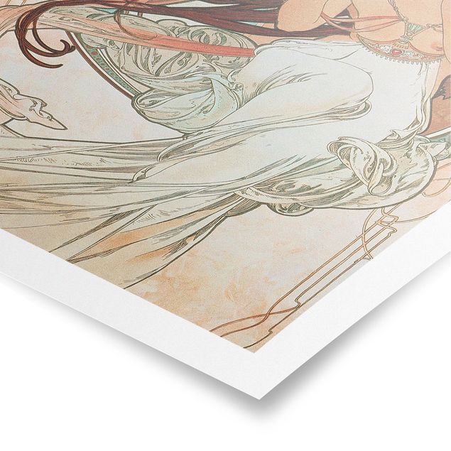 Poster art print - Alfons Mucha - Four Arts - Music