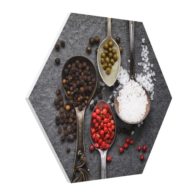 Hexagon Picture Forex - Spices In Antique Spoons