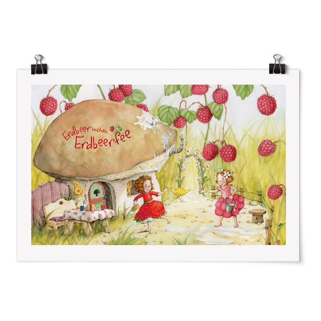 Poster - Little Strawberry Strawberry Fairy - Under The Raspberry Bush