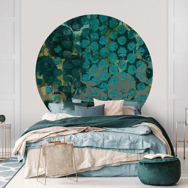 Self-adhesive round wallpaper - Callais