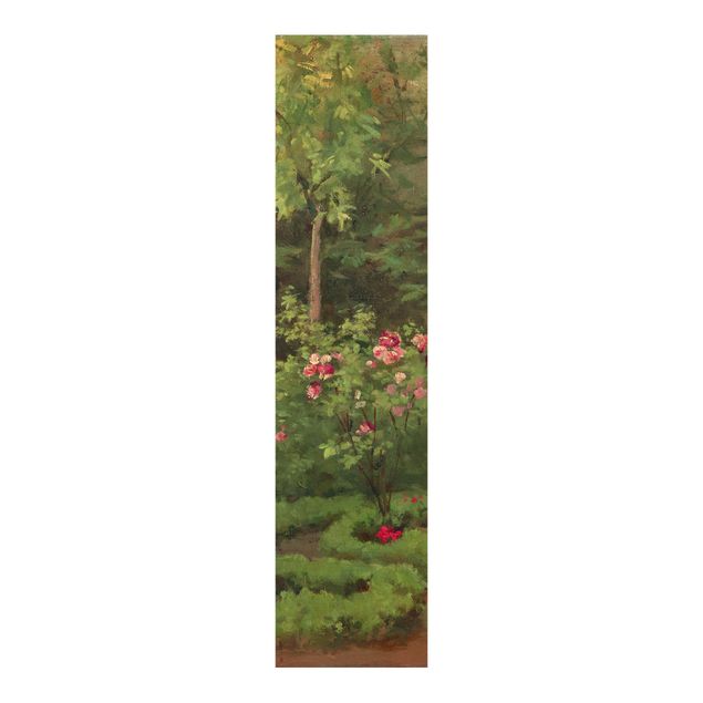 Sliding panel curtains set - Camille Pissarro - A Rose Garden