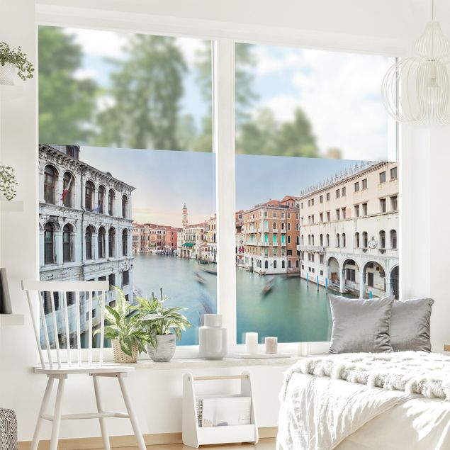 Window decoration - Grand Canal View From The Rialto Bridge Venice