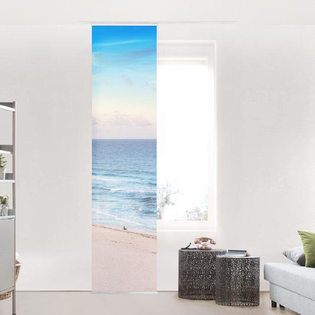 Sliding panel curtains set - Cancun Ocean Sunset