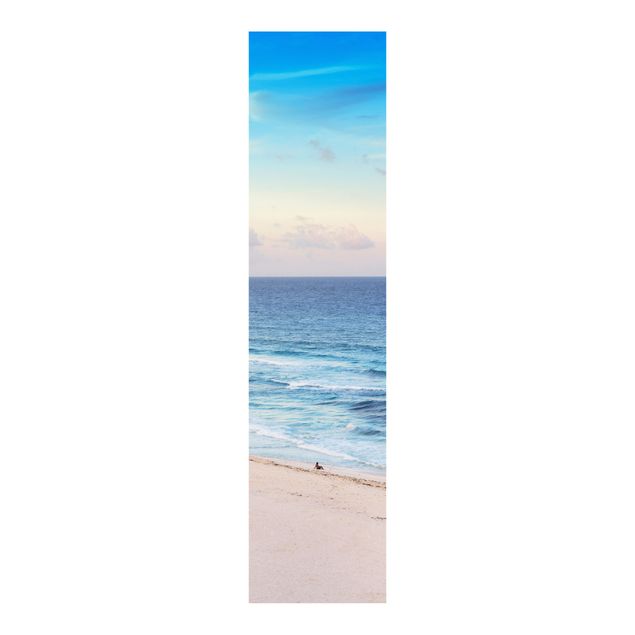 Sliding panel curtains set - Cancun Ocean Sunset