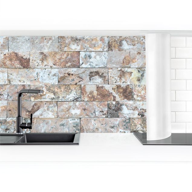 Kitchen wall cladding - Natural Marble Stone Wall