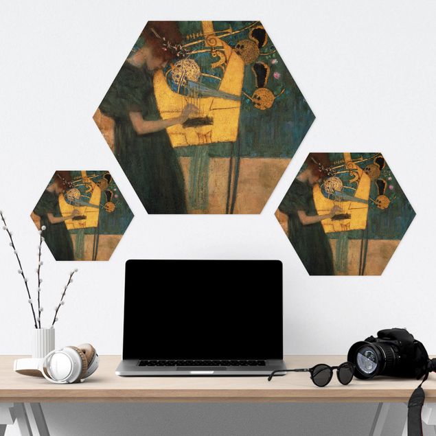 Alu-Dibond hexagon - Gustav Klimt - Music